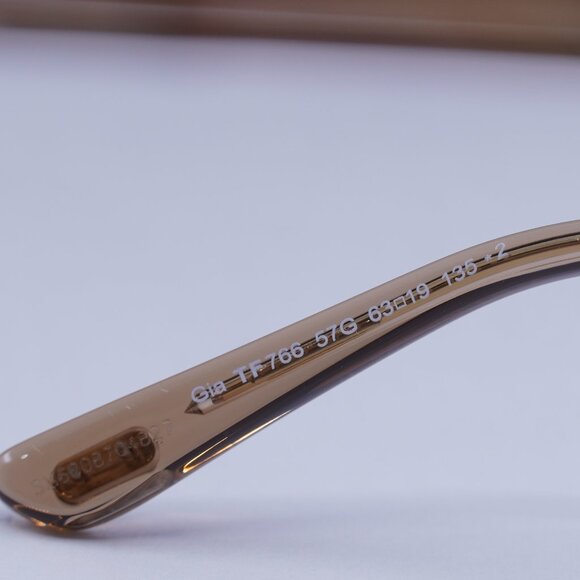 Tom Ford FT0766 57G Gia Butterfly Sunglasses - Rose Champagne with Rose Gold main image 7